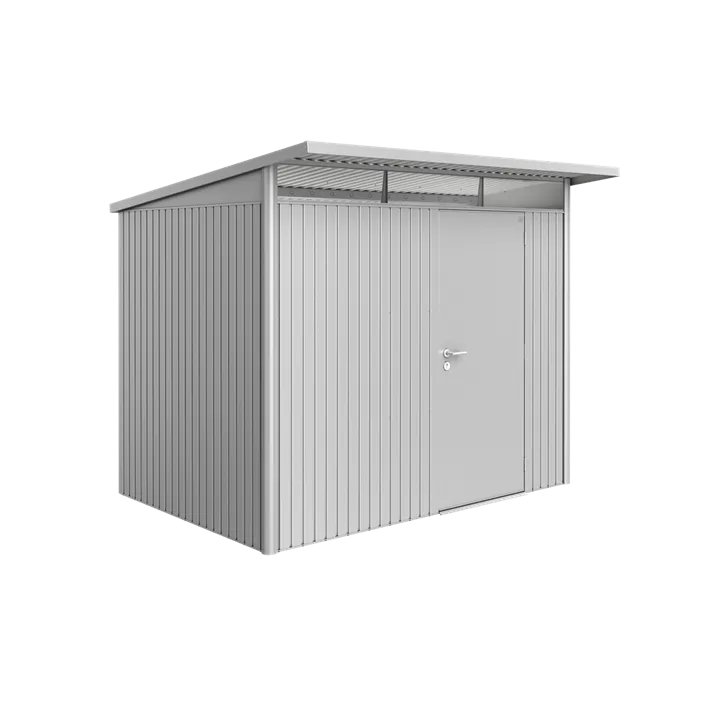 Gerätehaus AvantGarde A5 silber mit Standardtür