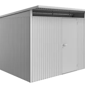 Gerätehaus AvantGarde A6 silber mit Doppeltür