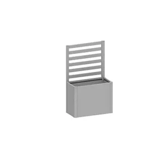 Rankgitter für Hochbeet 1m Seite/ Gr.100 silber