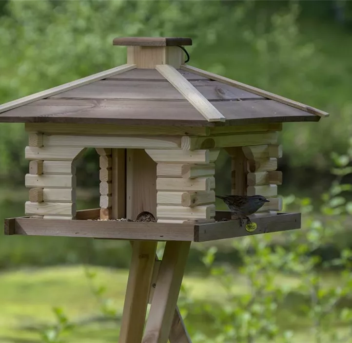 Vogelhaus Blockhausdesign