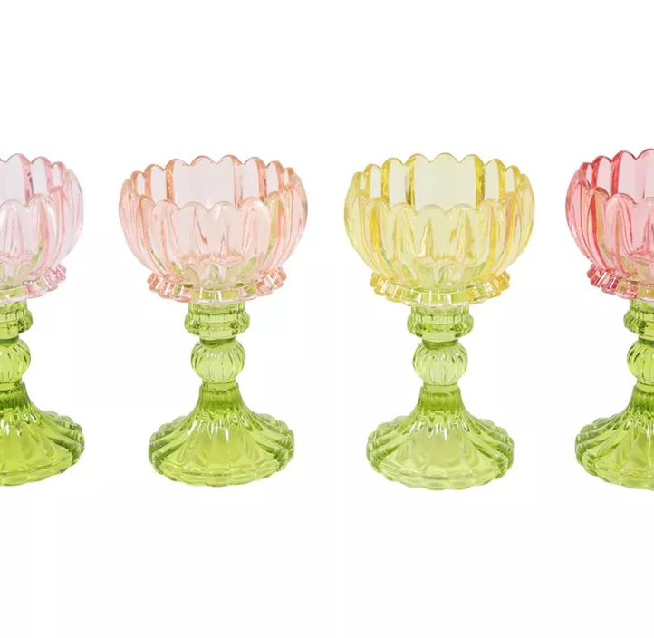 Teelichthalter Blume auf Fuß