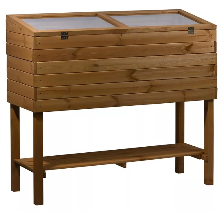 Balkon-Hochbeet mit unterer Ablage