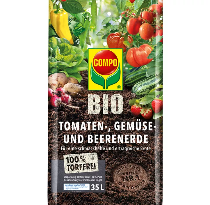 COMPO BIO Tomaten-, Gemüse- und Beerenerde torffrei