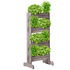 Vertikales Hochbeet mit vier Ebenen