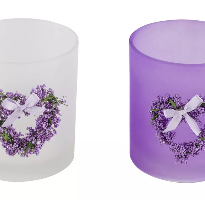 Glaswindlicht mit Herz