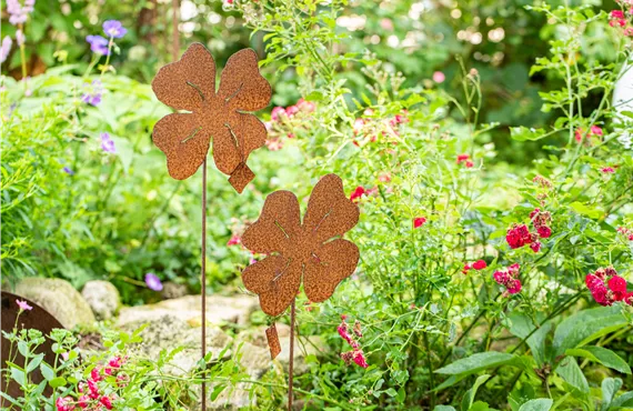 Gartendekoration - Steckfiguren aus Rost