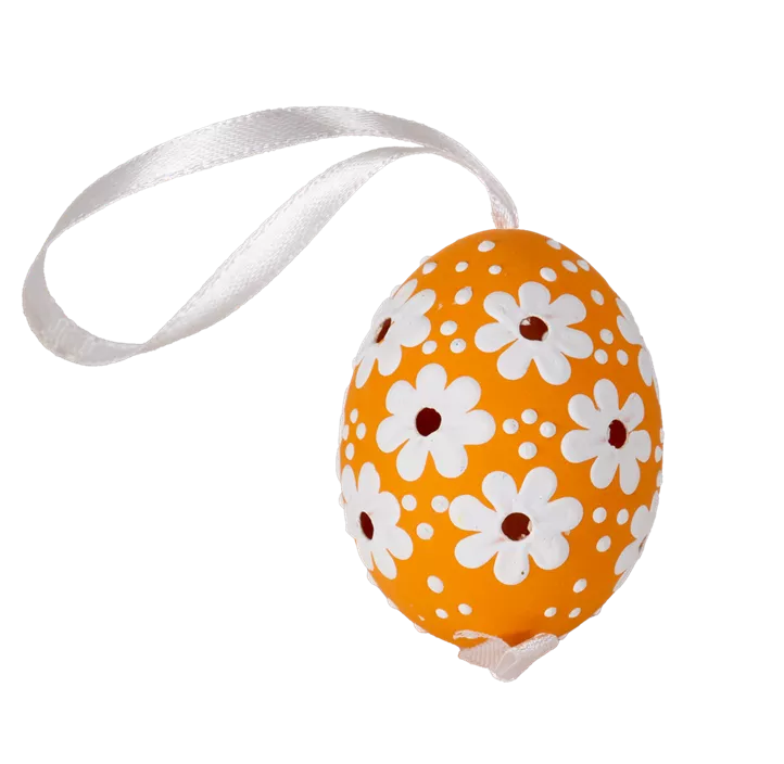 Osterei Blumen perforiert 