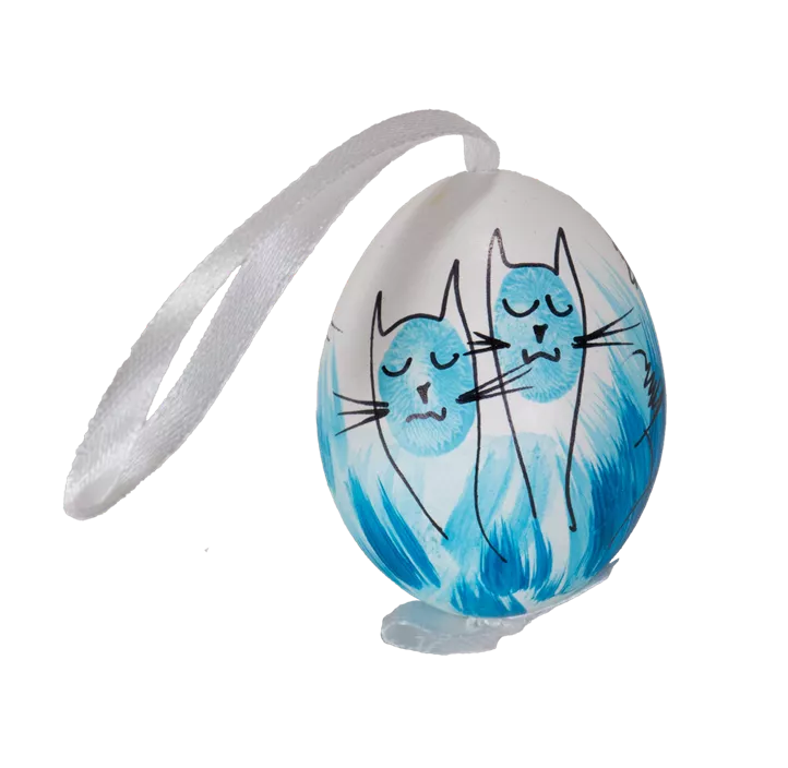 Osterei Katze,Hase,Küke