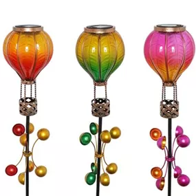 Solar Gartenstecker Heißluftballon, 20 LED