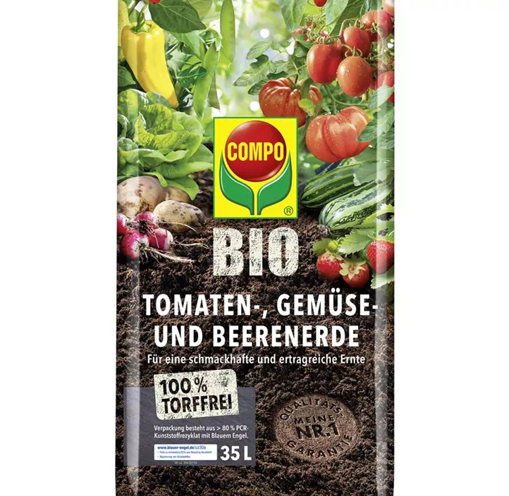 COMPO BIO Tomaten-, Gemüse- und Beerenerde torffrei