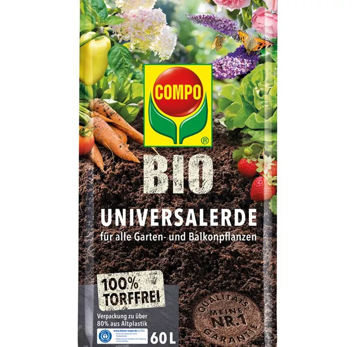 COMPO BIO Universalerde torffrei, 60 l