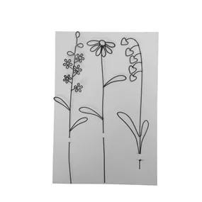 Dekoblume aus Eisen
