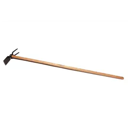 Gartenhacke 2-zinkig, mit lack. Eschen-Stiel