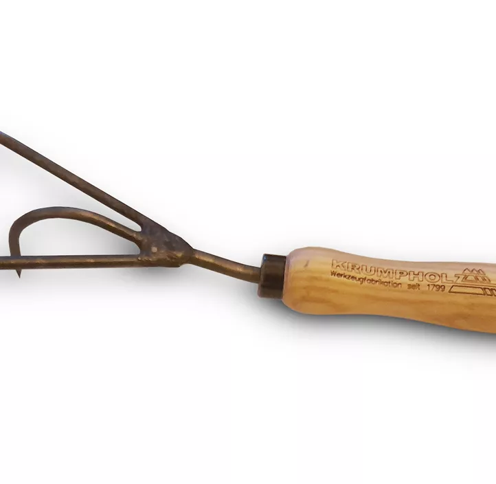 Handegge/Grubber mit 3 Zinken und Eschengriff