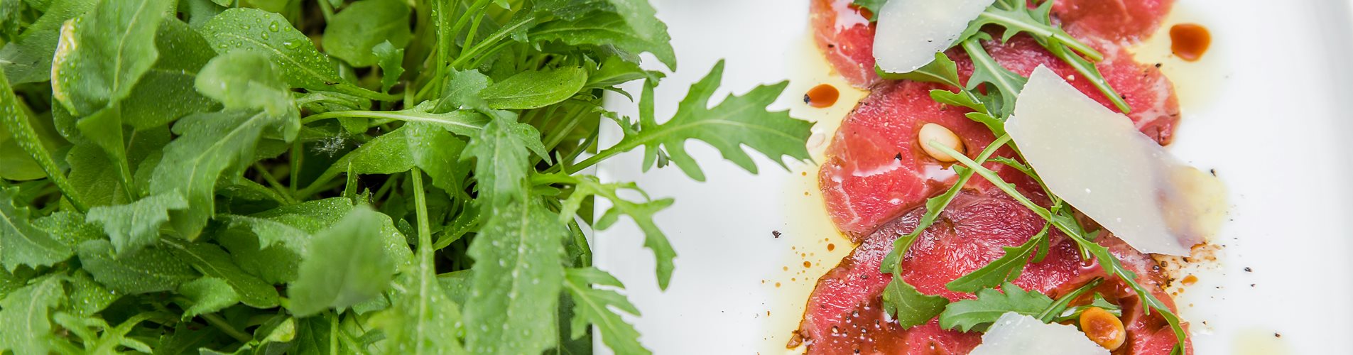 Carpaccio mit Rucola
