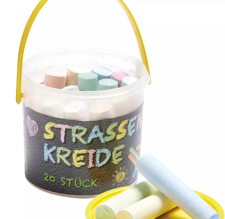 Wasser und Straßenkreide 20 Stk