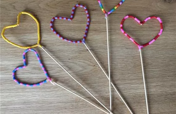 DIY Tipp Muttertag Perlenherz