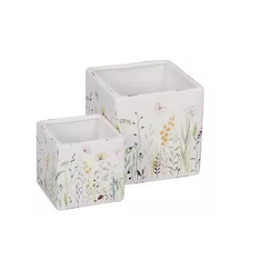 Kübel Wildblumen eckig