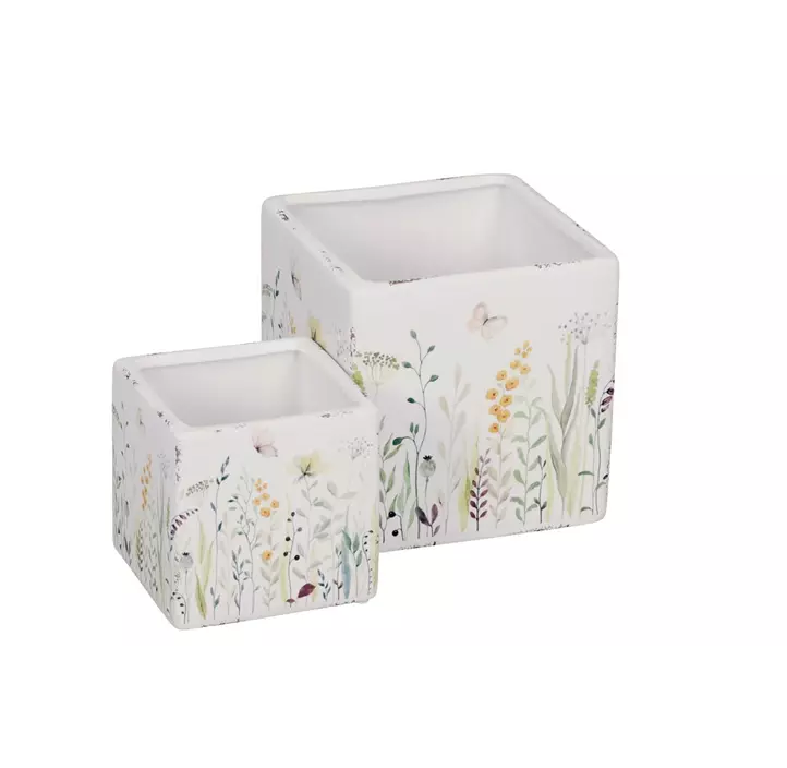 Kübel Wildblumen eckig