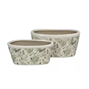 Pflanzschale Farnblätter