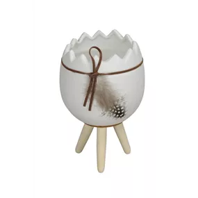 Pflanztopf Ei auf Füßen