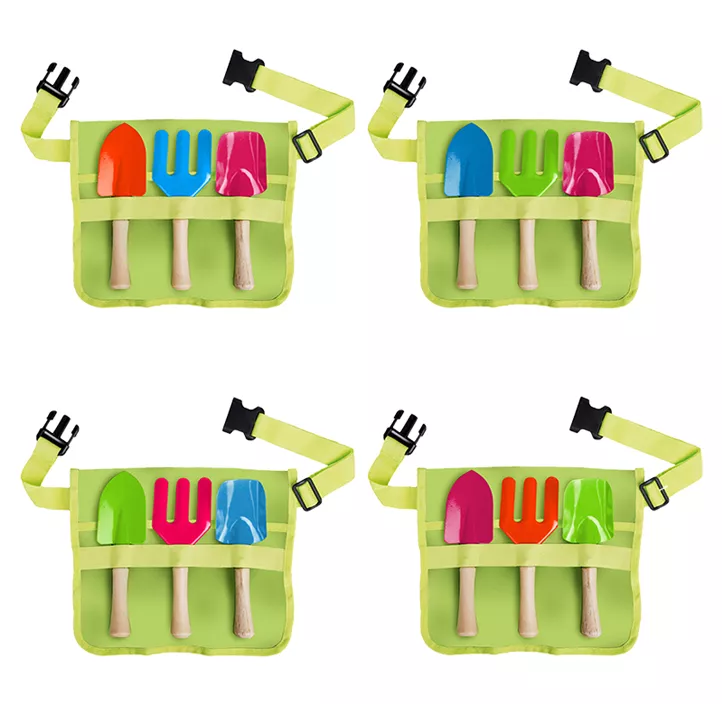 Kindergürtel mit Gartengeräten bunt