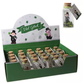 Glasröhre Viel Glück, sortiert