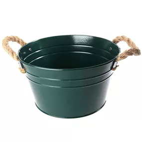 Metallschale mit Seilgriffen