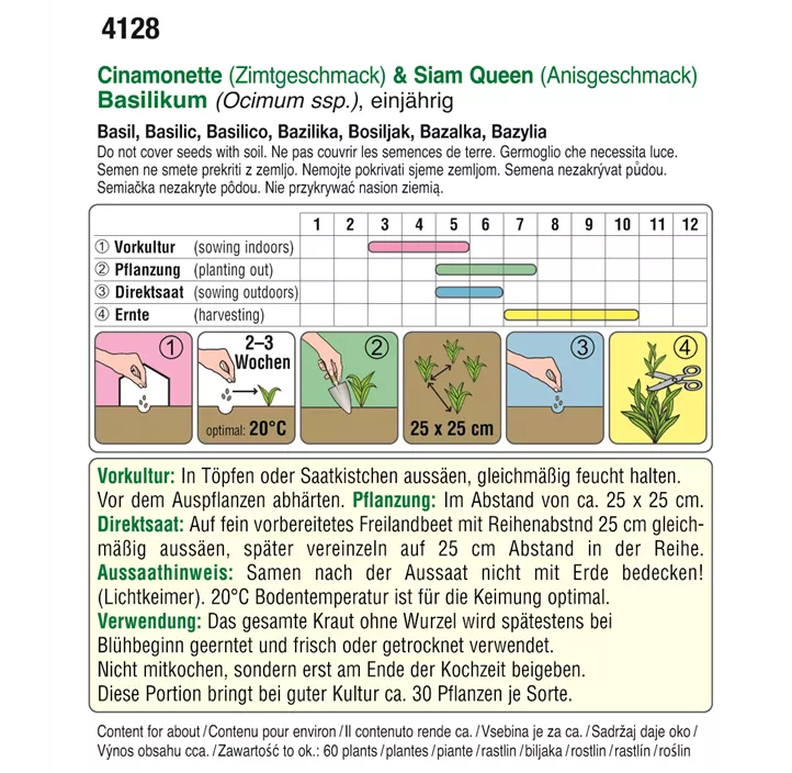 Basilikum Cinamonette & Siam Queen