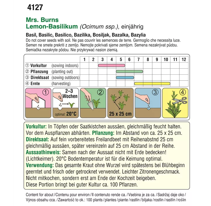 Basilikum Lemon