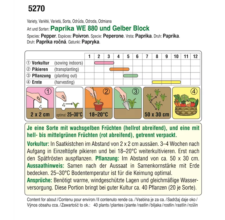 BIO Paprika WE 880 & Gelber Block