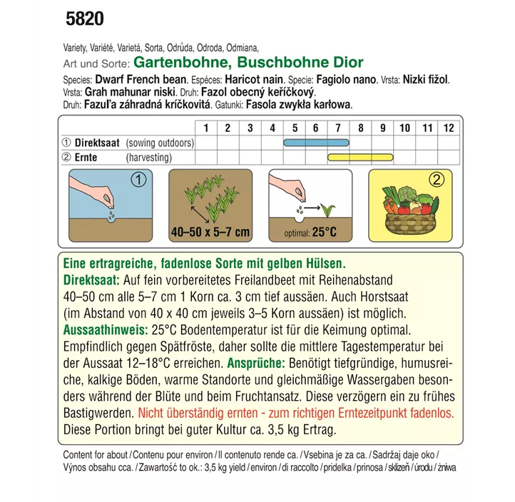 BIO Buschbohnen Dior