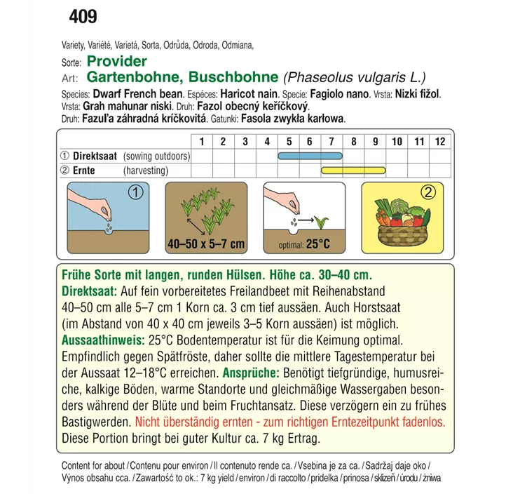 Buschbohne grün Provider