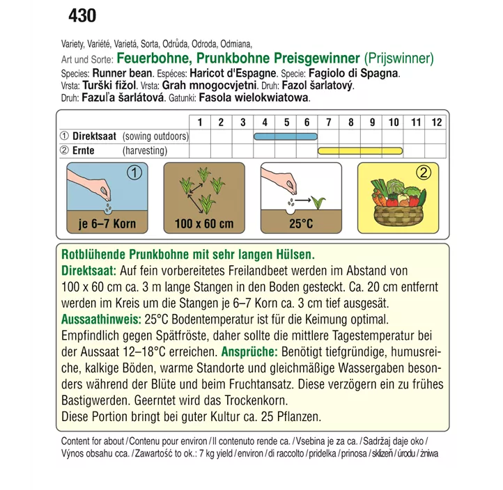 Feuerbohne Preisgewinner