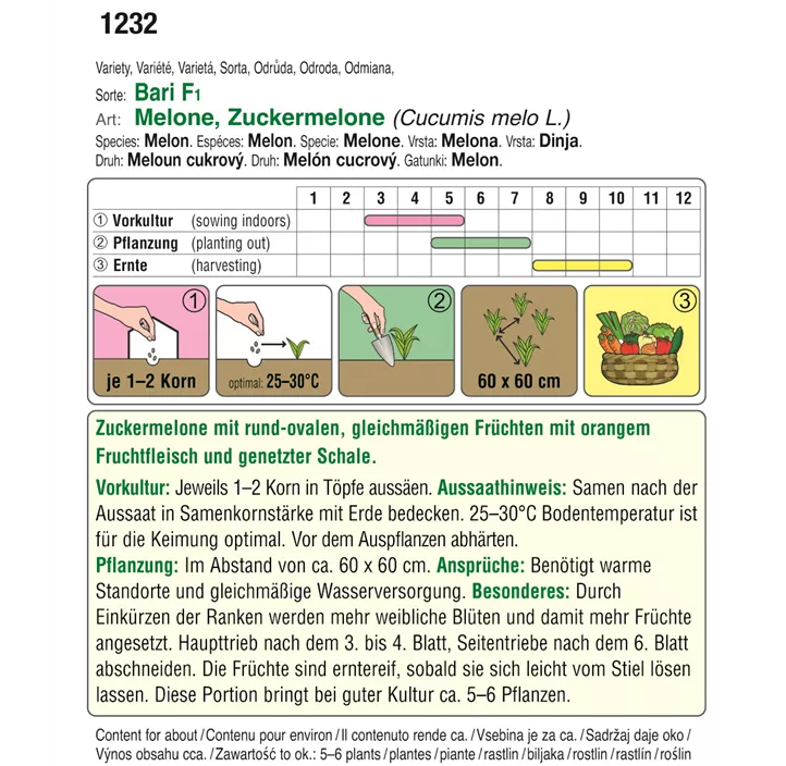 Zuckermelone Bari F1 Gourmet Edition