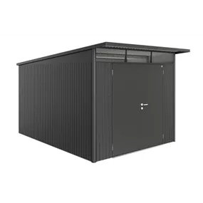 Gerätehaus AvantGarde A8 dunkelgrau mit Doppeltür + Fenster