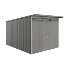 Gerätehaus AvantGarde A8 quarzgrau mit Standardtür + Fenster