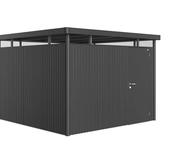 Gerätehaus HighLine H6 dunkelgrau mit Standardtür + Fenster