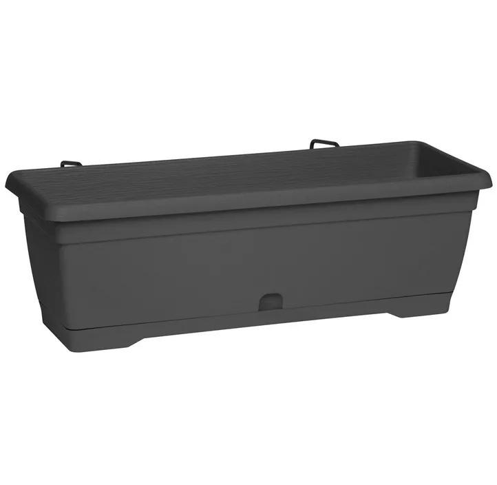 Balkonkasten mit Metallhalterung