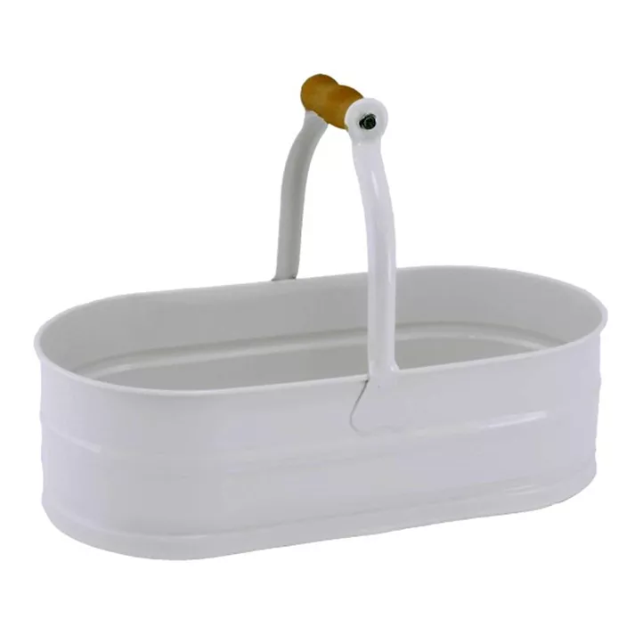 Korb oval mit Holzgriff