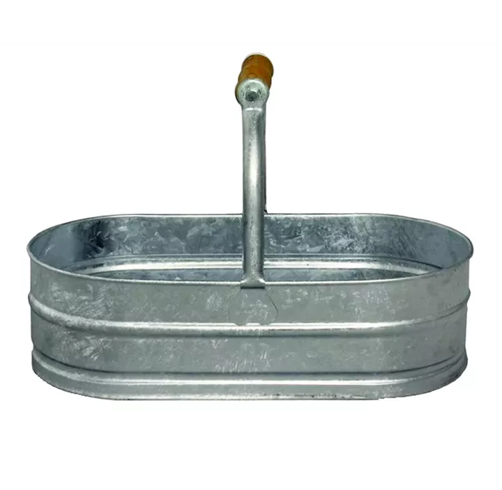 Korb oval mit Holzgriff