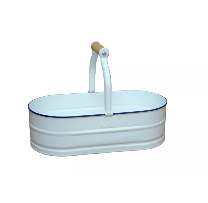 Korb oval mit Holzgriff