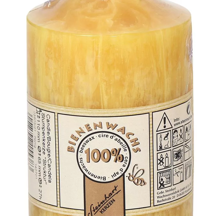 Stumpenkerze Struktur, 110/65 mm