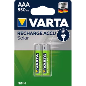 VARTA RECHARGE ACCU Solar AAA 550mAh Blister 2
