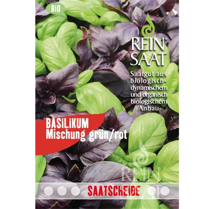 Basilikum Mischung grün/rot