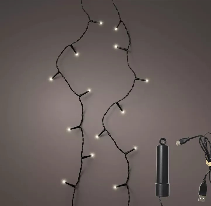 LED Duracharge Basic Lichterkette Twinkle Effekt o