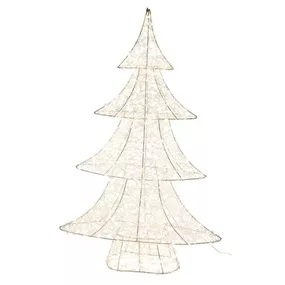 LED Metalltanne mit Timer, Adapter, 600 LED