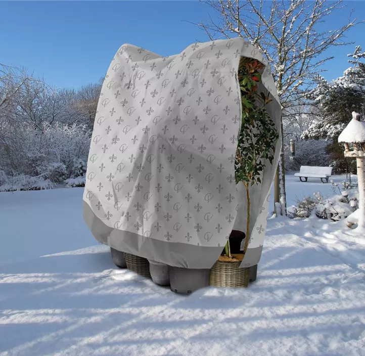 Winter Mega Vlieshaube Lilie XXL