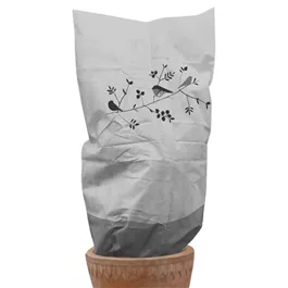 Winter Mega Vlieshaube Vogelzweig