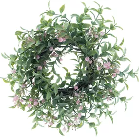 Kranz Teeblatt mit Blumen